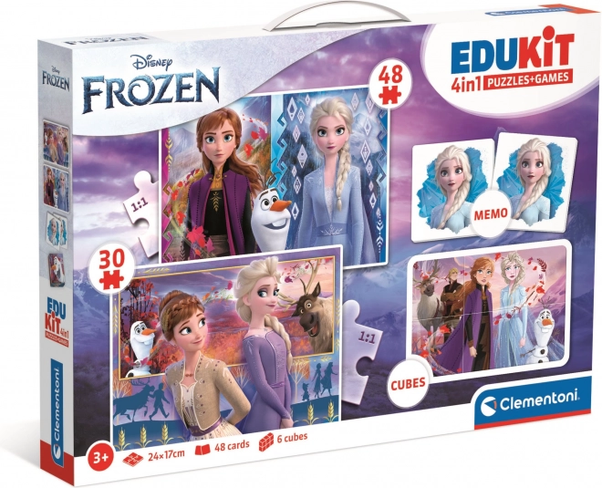 Žaidimų rinkinys Frozen 4in1 CLEMENTONI