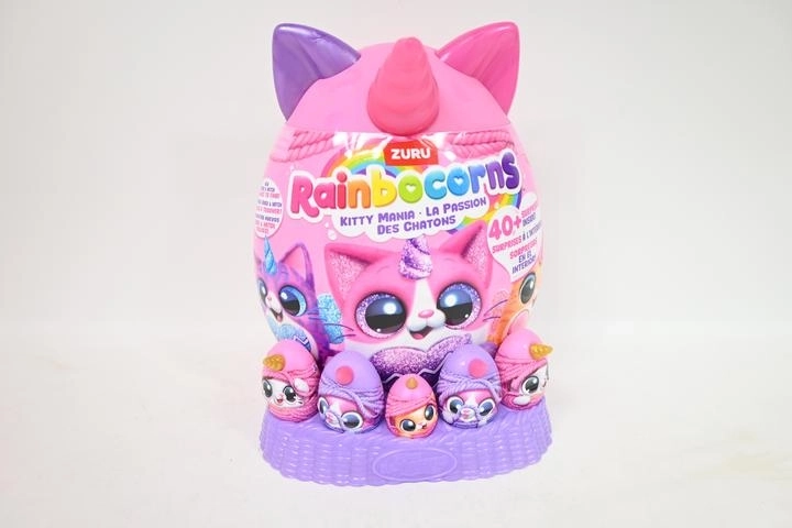 ZURU Rainbocorns Eggzania kitty mania vidutinis netikėtumų kiaušinėlis – 1 vnt.
