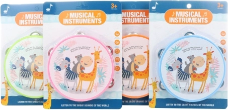 Tambūrinas su gyvūnėliais, 16 cm