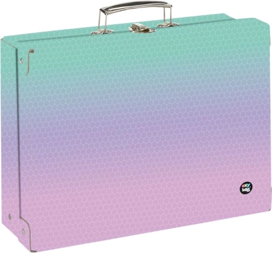 Vaikiškas lagaminėlis A4 OXY NEXT Ombre Pink