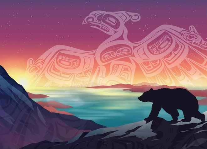 Cobble Hill dėlionė Audrūnas ir lokys, 500 dalių