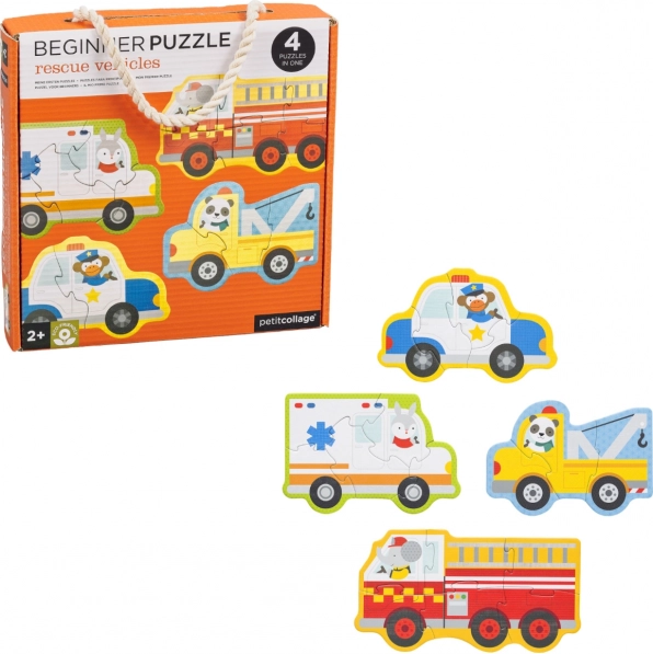 Petit Collage Kids' Rescue Vehicles Puzzles