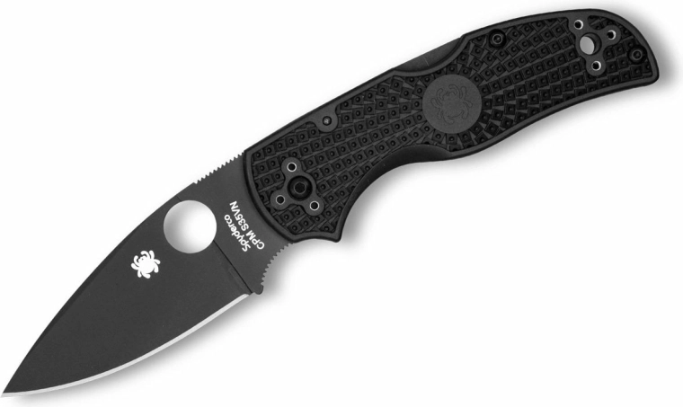Kišeninis peilis Spyderco Native 5 Black, juodas FRN, 8 cm