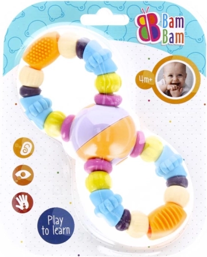 BamBam barškutis su karoliukais