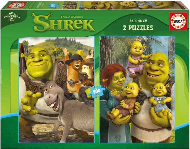 Educa Shrek puzzle 2 x 500 pieces