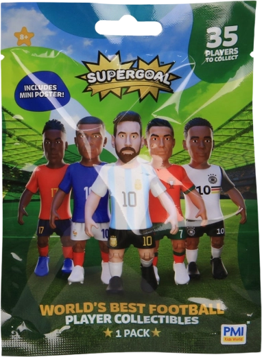 Supergoal futbolininko figūrėlė su mini plakatu