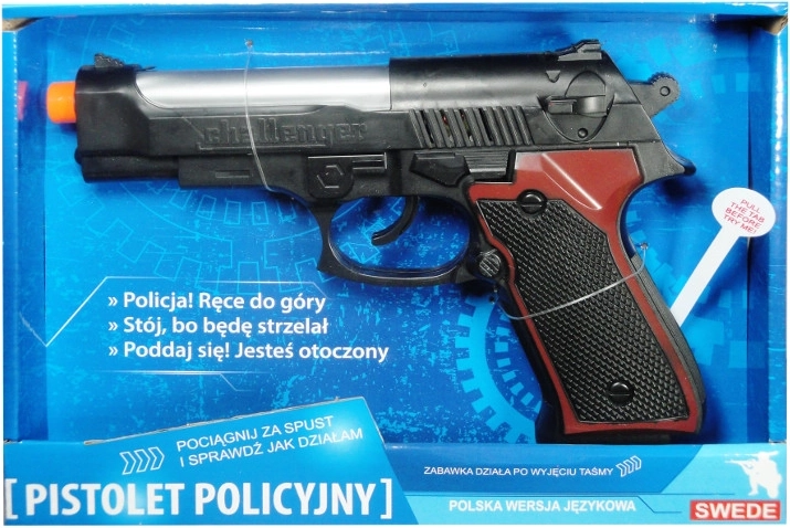 Policinis pistoletas su lenkišku balso moduliu