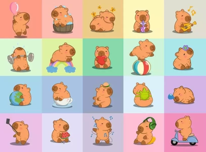 RAVENSBURGER dėlionė Kapibara XXL 100 dalių