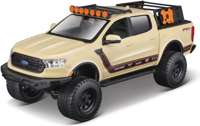Maisto 2019 Ford Ranger off-road metalinis modelis 1:27, kreminis