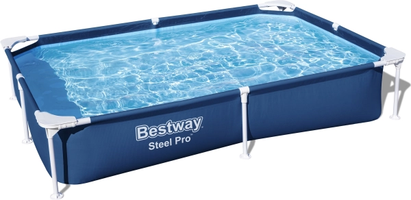 Sodo baseinas su plieniniu rėmu 221 × 150 × 43 cm Bestway