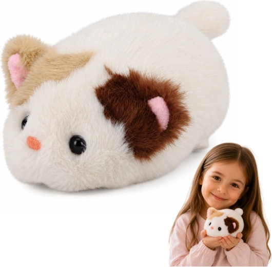 Plush white kitten 16 cm - 1 piece