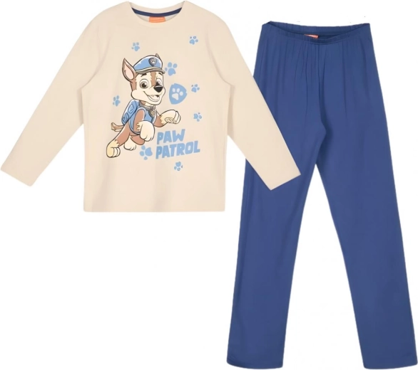 Children's Paw Patrol Chase Beige and Dark Blue Pajamas
