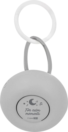 FreeON portable sleep aid module with white noise and cry sensor, gray