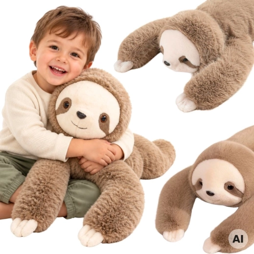 WOOPIE Weighted Sensory Plush Sloth 1 kg