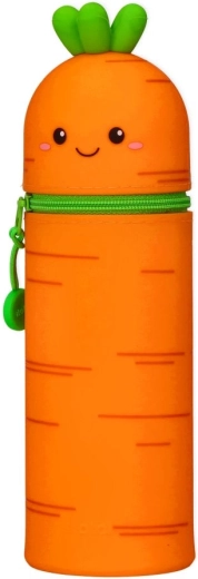 Silicone Carrot Tube Pencil Case