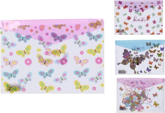 Aplankas su spaude 35,8 × 26 cm – drugelio motyvas