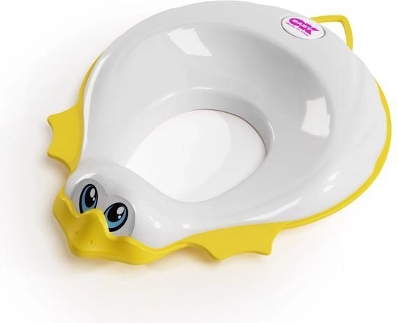 Ok Baby Ducka WC reduktorius baltas su minkštu paminkštinimu