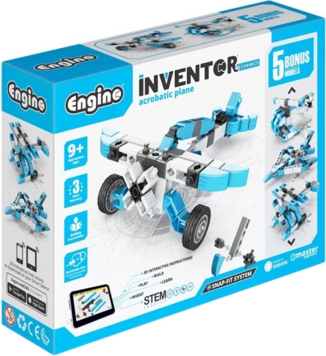 ENGINO Inventor Mechanics Airplane Building Set