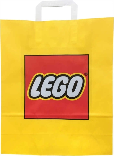 Lego reklaminis popierinis dovanų maišelis geltonas 34 × 35 cm – 1 vnt.