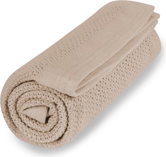 VINTER & BLOOM antklodė Soft grid organic golden sand