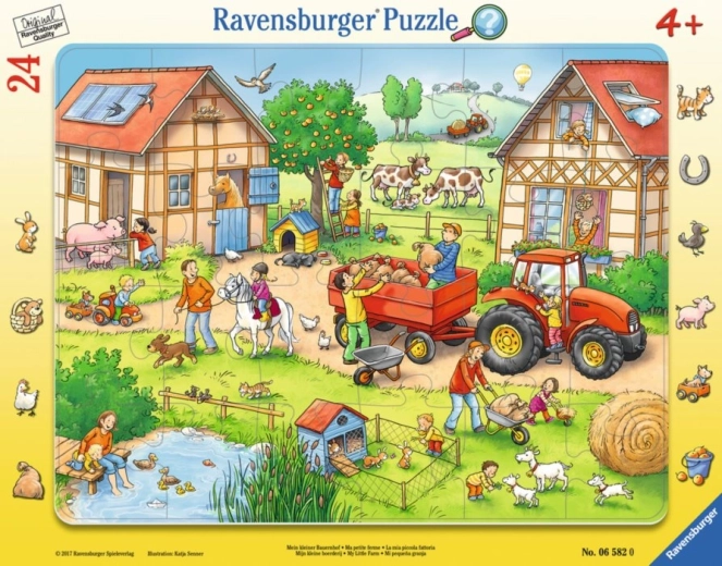 Ravensburger My Little Farm Children's Framed Puzzle, 24 Pieces