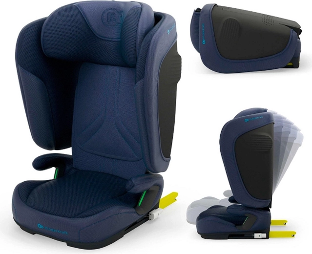 Automobilinė kėdutė Kinderkraft Unity 2 i-Size (100–150 cm) navy