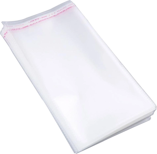 Savaime lipnūs celofaniniai maišeliai OPP 12 × 20 cm, 100 vnt.