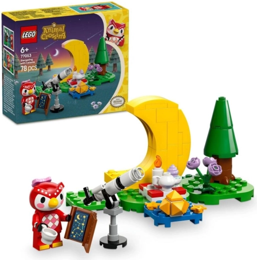 LEGO ANIMAL CROSSING žvaigždžių stebėjimas su Celeste