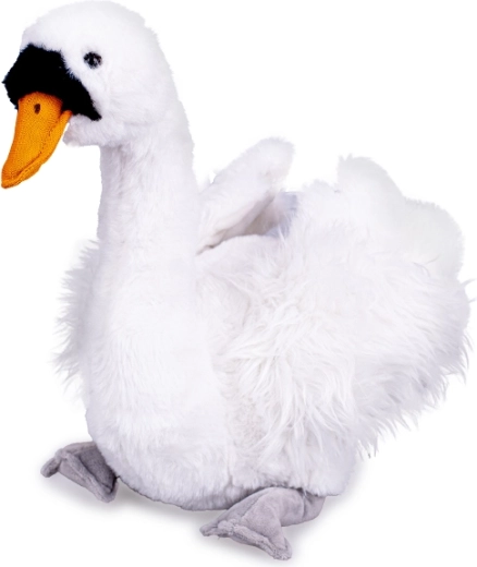 Pliušinė gulbė 30 cm kūdikiams