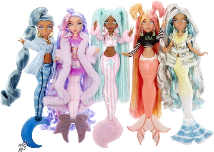 Lėlė MERMAZE Mermaidz undinėlė – pižamų vakarėlis