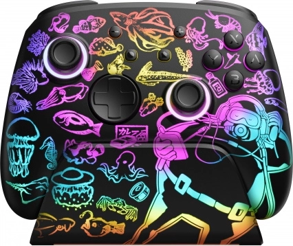 Belaidis valdiklis FUNLAB Luminex Pro Dave the Diver, skirtas Nintendo Switch, su įkrovimo stotele