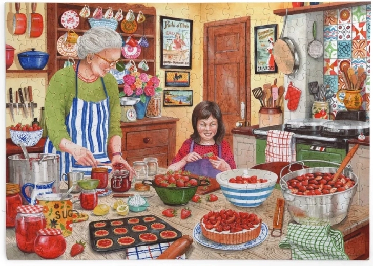 House of Puzzles Strawberry Jam Puzzle, 250 Extra-Large Pieces