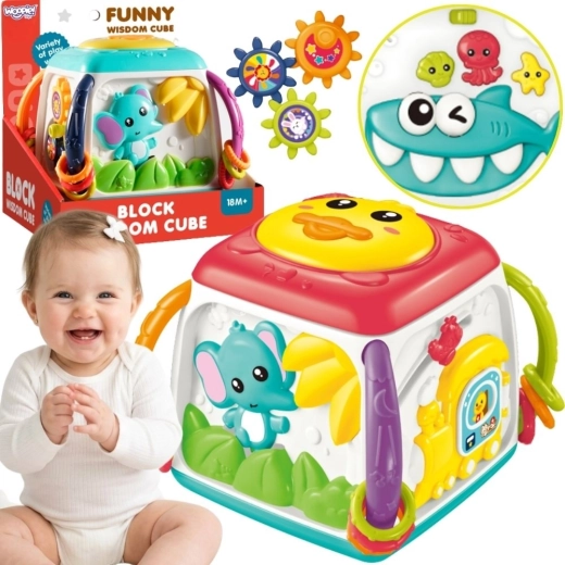 Woopie Baby Interactive Multifunction Educational Cube 18m+