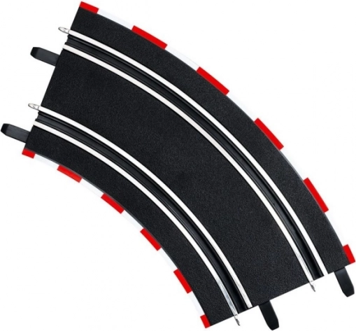 2/45° Curves for Carrera GO!!!, GO!!! Plus and Digital 143 Slot Car Tracks (4 pcs)