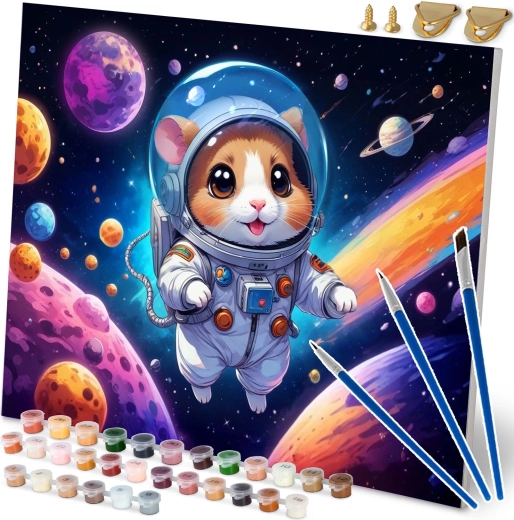 Tapyba pagal skaičius 40 × 50 cm Astronaut Massido