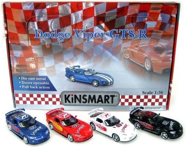 Dodge Viper 1:36 Pull-Back Car Model