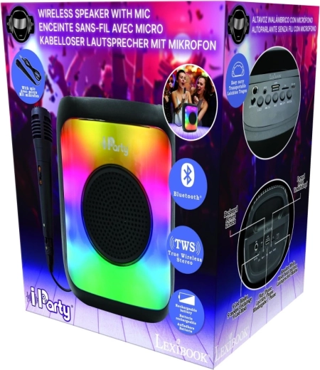 Lexibook iParty Bluetooth karaokės garsiakalbis su mikrofonu