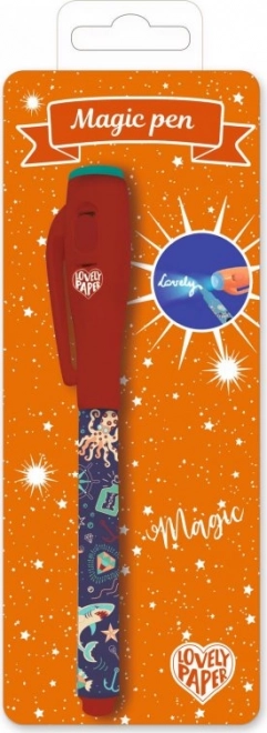 Magiškas rašiklis su nematomaisiais dažais DJECO – jūros gyvūnai