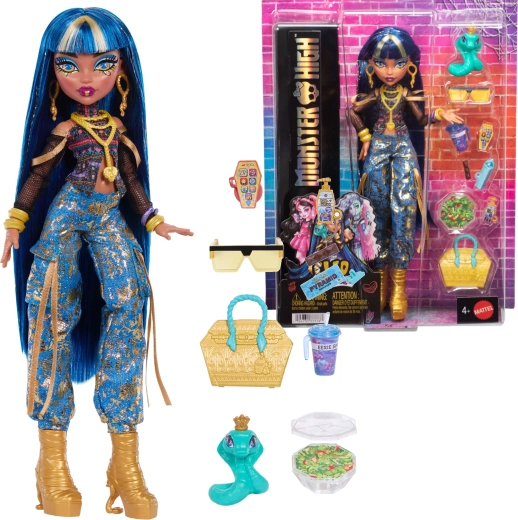 Monster High Cleo De Nile lėlė 26 cm su priedais ir augintiniu