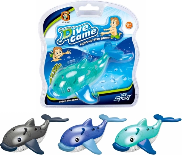 Sparkys diving whale with light (3 designs)
