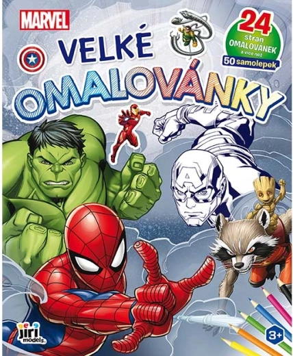 Didelės „Marvel“ spalvinimo knygelės