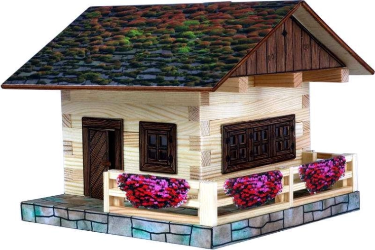 Walachia Wooden Glue-Together Building Kit Alpine Chalet