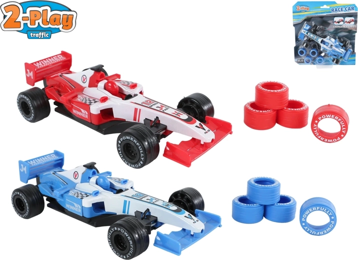 Lenktyninis automobilis 2-Play Traffic su atitraukiamu mechanizmu 17 cm