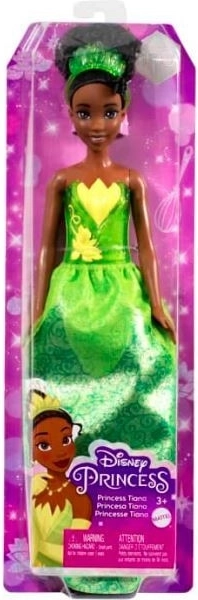 Lėlė DISNEY PRINCESS Tiana su žaliu sukniu
