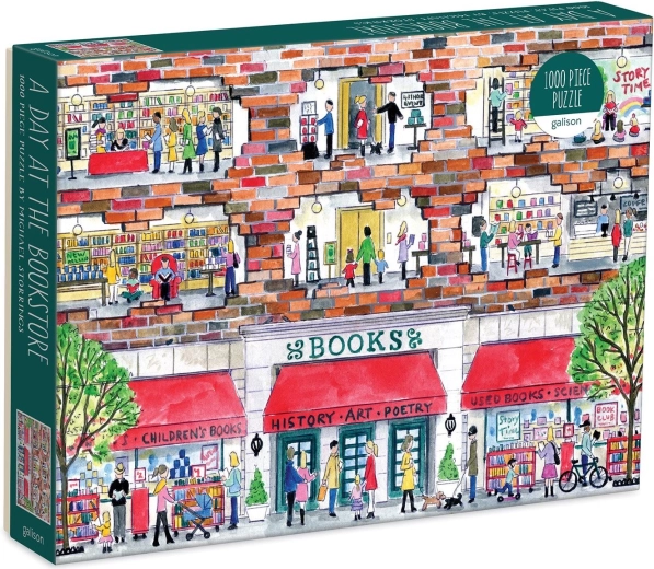Puzzle Day at the Bookstore 1000 Pieces by Galison