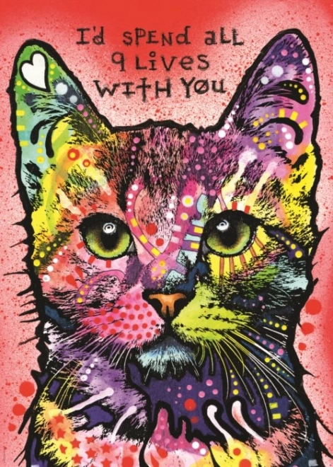 Dėlionė Heye Jolly Pets: Devyni gyvenimai 1000 dalių