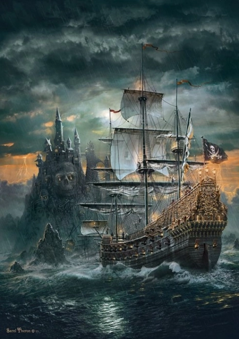 Dėlionė 1500 dalių – piratų laivas CLEMENTONI High Quality Collection