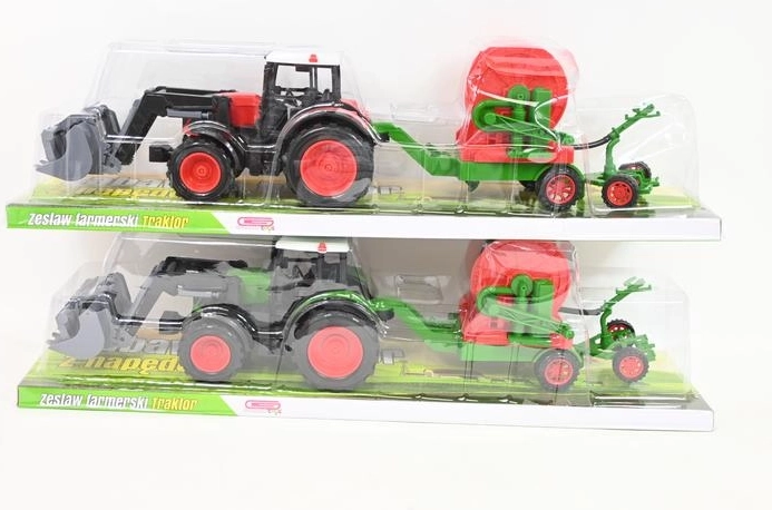Children’s tractor with farm machine