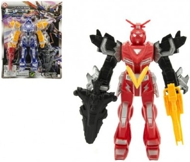 Plastikinė roboto figūrėlė 15 cm – veiksmo kovotojas, 4 spalvos