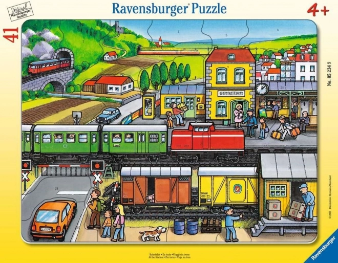 Ravensburger dėlionė Stotyje 41 detalė